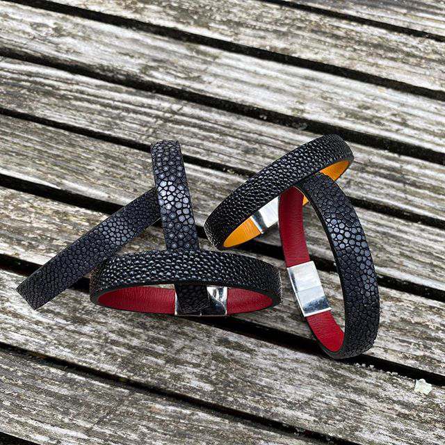 Bracelet Claire noir rouge